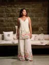 Zaya Halterneck Kurti Pant Set