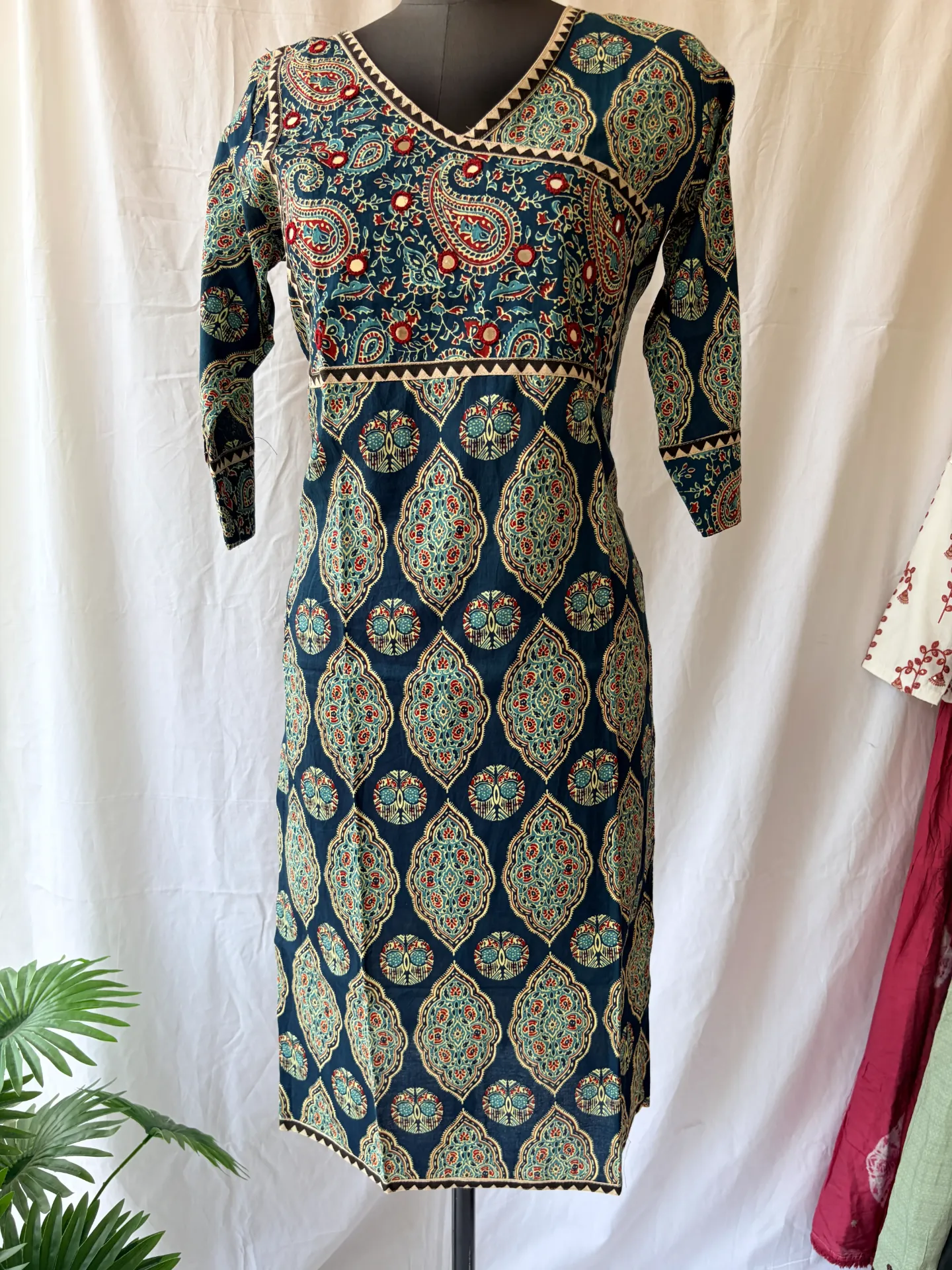 [SKU/IAK/004] Indigo Ajrakh Kurti