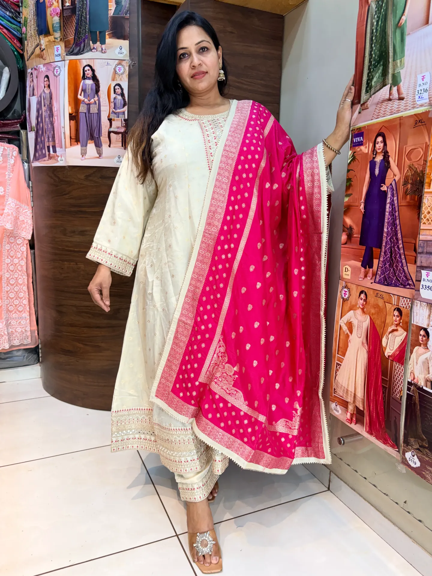 [sku/pluskala/001] Plus Size Kalasagar's Style Anarkali (5XL)