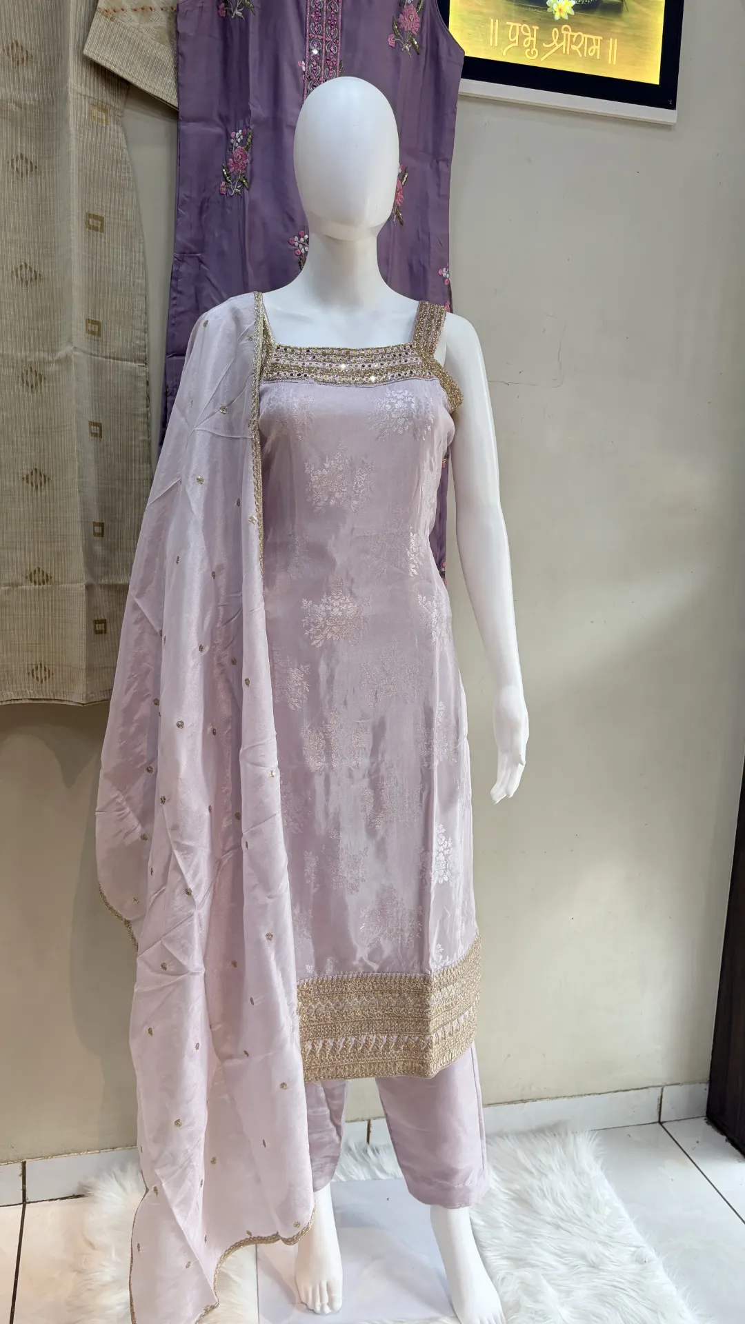 Lilac Bloom Brocket Dress