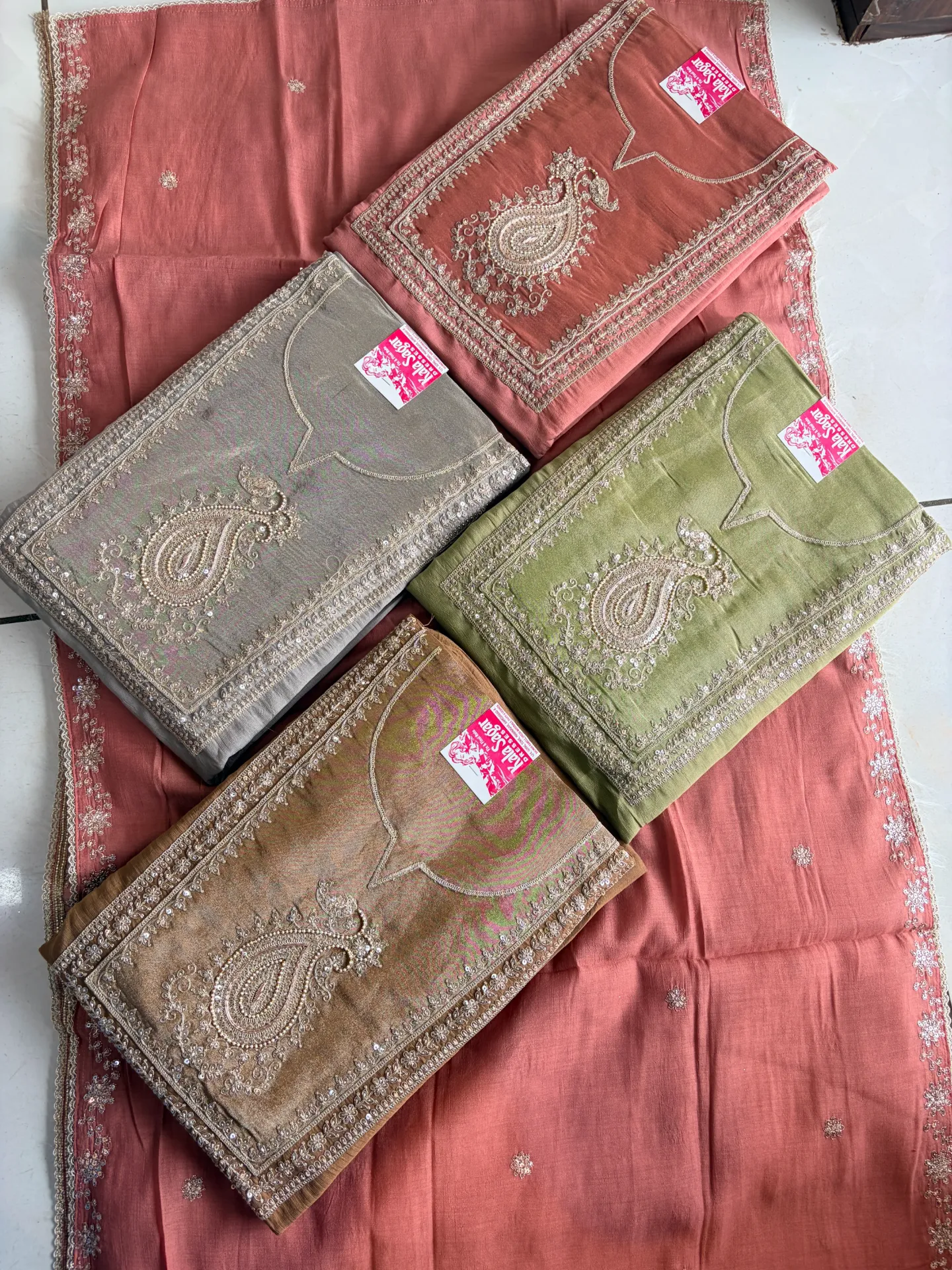 Chic Chanderi Dress Material