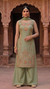 High Slit Straight Plazo Dress