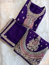 Plus Size Purple Plazo Set