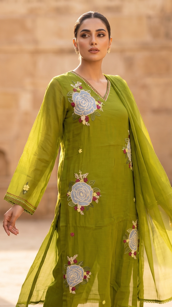[sku/alg/001] Best A-line Dress For Ganpati Celebrations (M)